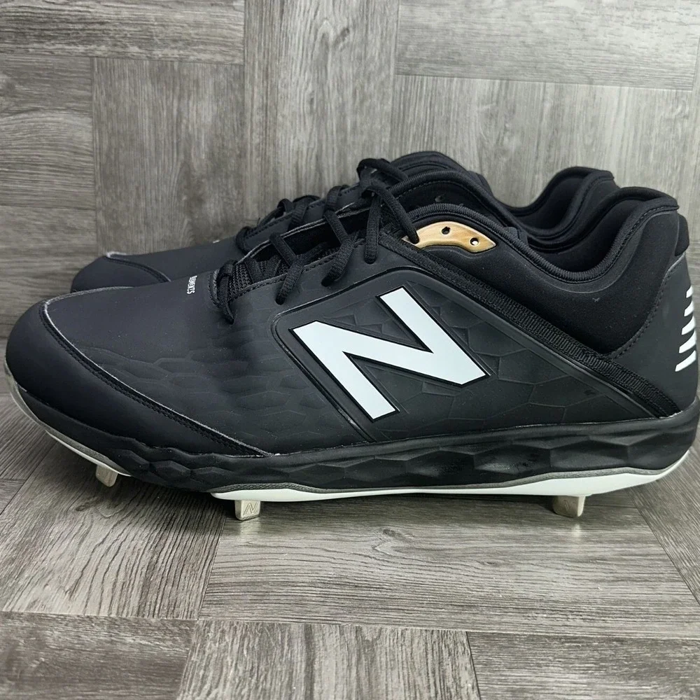 New Balance Baseball Cleats Men 16 Black Fresh Foam 3000v4 L3000SK4 Metal
